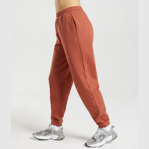 Women's Casual Cotton Fleece Sweat Pants Elastic High Waistband Ankles Color Block <b>Trousers</b> for <b>Winter</b> OEM Service Available - Product Image 3