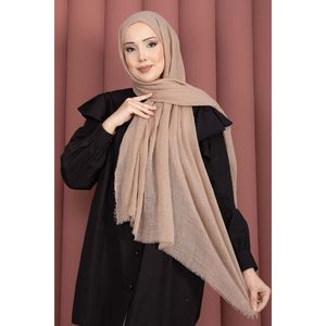 ผ้าพันคอเนื้อเครปนุ่ม Camel Soft Crepe Scarf Series ผ้าคลุมศีรษะและผ้าพันคอสุดหรู - Product Image 1