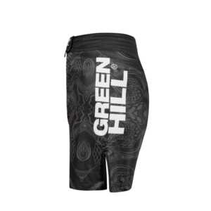 Pantalones Cortos de MMA Blancos de Diseño Personalizado GREEN HILL, Ropa de Poliéster Elástico para Grappling y BJJ para Gimnasio, Sublimados (10537) - Product Image 1