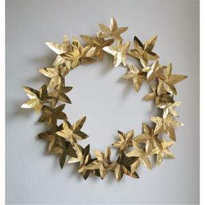 Guirnalda de Flores de Hierro Desgastado, Guirnalda Artificial de Metal para Navidad, Bodas, Acción de Gracias, Decoración de Paredes y Puertas Delanteras del Hogar, Regalo Artesanal - Product Image 3