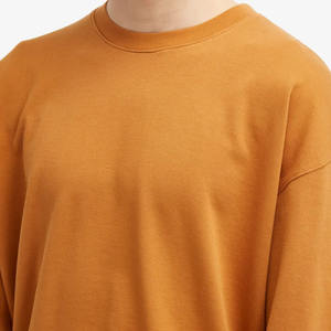 OEN Hombres Casual Color sólido Cuello redondo Sudadera Manga larga Jersey Fleece Top Streetwear Loose Fit Unisex Algodón de gran tamaño - Product Image 2