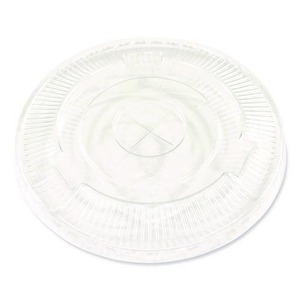 Boardwalk 1000/Carton Plastic <b>Cold</b> <b>Cup</b> Straw-Slot Lids Crystal-Clear Design for 9 Oz. to 10 Oz. PET <b>Cups</b> - Product Image 6