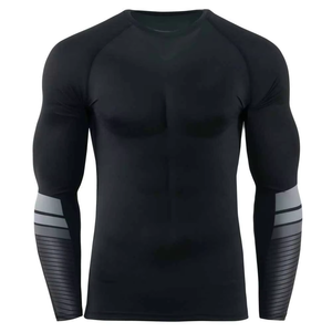 Custom Mens Fully Sublimated Rashguards Compression Wear Mma Bjj Grappling Rash Guards custom <b>print</b> bjj rash guard - Product Image 2