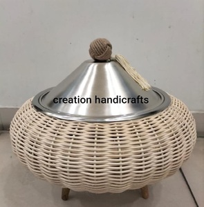 Diseño comercial Metal Lujo Estilo moderno Redondo Chafing Dish Chafer Calentador de alimentos Hecho en metal de acero inoxidable - Product Image 6