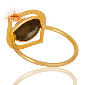 แหวนพลอยลาบราดอไรต์ธรรมชาติชุบทอง18K จากผู้ผลิตเครื่องประดับชั้นดี - Product Image 4