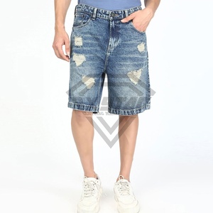 กางเกงยีนส์ขาสั้นของผู้ชายกางเกงขาสั้นแห้งเร็วเข้าสไตล์ไม่ซ้ำใครดีไซน์ที่ดีที่สุดของปากีสถาน - Product Image 1