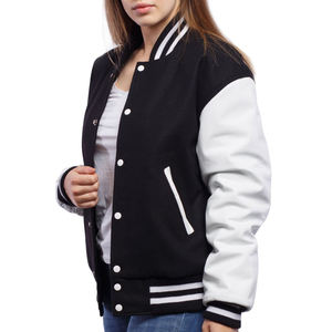 Chaqueta universitaria hecha a medida de alta calidad para mujer Nuevo diseño Último estilo Ropa de invierno para chaqueta de mujer - Product Image 4
