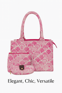 กระเป๋าเครื่องสำอางผ้าฝ้ายพิมพ์ลายวินเทจแบบมีซิป เป็นมิตรกับสิ่งแวดล้อม มีช่องใส่ของด้านใน ทนทาน ใช้ได้ทั้งฤดูร้อนและฤดูหนาว - Product Image 3