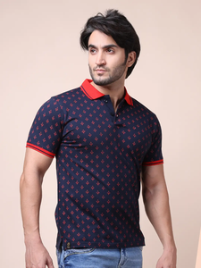 เสื้อยืดแขนครึ่งคอโปโลเมอร์เซริสเสื้อยืดแฟชั่นพิมพ์ลายใส่สบายมีสไตล์ - Product Image 4