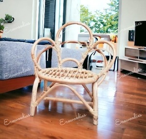 Nuevas sillas de ratán natural para niños, muebles para niños con ratán natural y bambú de alta calidad para habitaciones de niños, interiores y exteriores - Product Image 6