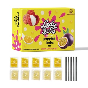 Kit de Boba Éclatante à la Mangue et à la Fraise Instantanée à Vendre Chaudement avec Ingrédients Aromatisés Paquet de 100g Thé à Bulles Coloré - Product Image 1