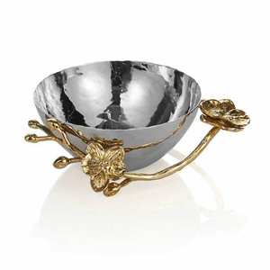 Design tendance Bol de service en aluminium plaqué or Plateau de table Bol de service de fruits Idéal pour les mariages et les fêtes d'anniversaire - Product Image 6