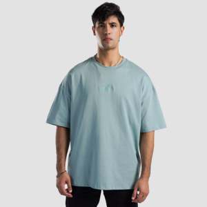 Camiseta Mint Shift de Corte Holgado, Jersey de 210 g/m², Ligera, con Estampado Gráfico y Etiqueta Personalizada - Product Image 2