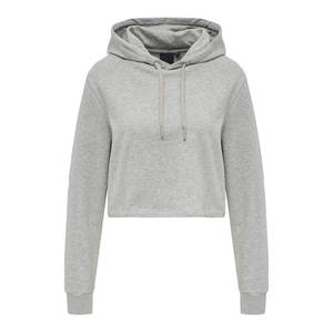 Sudaderas con capucha de las señoras al por mayor logotipo personalizado impresión bordado material de algodón transpirable mujeres Crop Top Sudadera con capucha tendencia OEM - Product Image 1