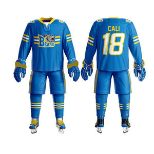 Personalizado por sublimación uniforme de hockey sobre hielo hombres equipo desgaste sublimado camisetas y pantalones cortos conjunto para la juventud OEM equipo de los hombres - Product Image 6