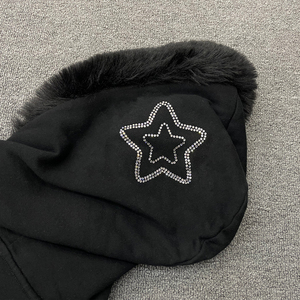 แจ็คเก็ตมีฮู้ดสำหรับทั้งชายและหญิง, 420gsm เฟรนช์เทอร์รี่ผ้าฝ้ายเทียมมีฮู้ดปักลายสำหรับทั้งชายและหญิง - Product Image 5