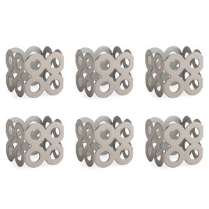 Anneau de serviette en métal de conception de couronne de bijoux en or anneau de tissu boucle de serviette adaptée à la décoration de fête de banquet de mariage 2023 - Product Image 2