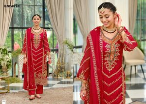 Organza de diseñador con bordado Salwar Suit mujer moda compras en línea a precio mayorista fabricante de Surat - Product Image 4