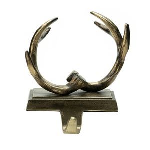 Elegante soporte de Metal para medias para decoración navideña de chimenea, colgador de exhibición festivo para mantel para medias navideñas - Product Image 1