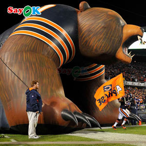 Sayok อุโมงค์หมีกริซลี่เป่าลมขนาดยักษ์อุโมงค์หมีเป่าลมอุโมงค์กีฬาสำหรับเกมฟุตบอล - Product Image 5