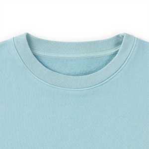 Venta al por mayor de diseño personalizado Sudadera de cuello redondo liso Jersey de manga larga Unisex mezcla de algodón Top de lana para la impresión personalizada - Product Image 4