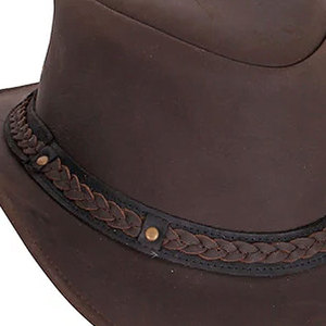 Chapeau en cuir véritable fait main, design personnalisé, couleur personnalisée, service OEM, logo personnalisé, chapeau décontracté pour homme, réglable, pour toutes les saisons - Product Image 3