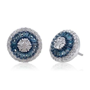 JEWELSPAARK Women's Trendy Latest 1.13 Ct Round Natural Diamond Floral <b>Stud</b> Earrings 925 Sterling <b>Silver</b> Fine Jewelry Design - Product Image 3
