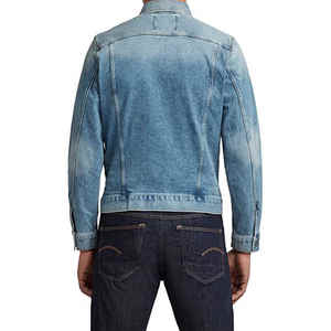 Veste en jean pour hommes support enduit Vintage élégant couleurs personnalisées haute qualité respirant confortable facile à laver vente chaude - Product Image 2