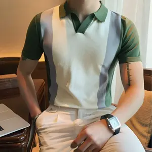 Casual 230G algodón de alta calidad para hombre Polo camisetas logotipo personalizado hombres impresión personalizada camiseta impresión lisa camiseta de gran tamaño - Product Image 1