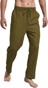 Pantalones Vintage de talla grande para hombre 2025, lona de punto ligero de alta calidad, estilo lavado de cintura media de secado rápido - Product Image 3