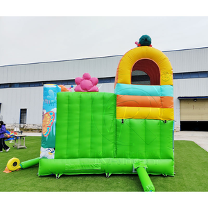 Castillo Inflable de PVC Resistente, Casa de Brinco con Tobogán, para Fiestas al Aire Libre, con Logotipo Personalizado, Brincolín para Niños - Product Image 5