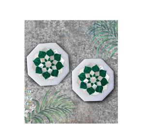 2025 Low MOQ Designer <b>Marble</b> <b>Coasters</b> Direct Factory Prices Stone <b>Coaster</b> <b>Coasters</b> with Premium Designed Round Shaped Leaf - Product Image 1