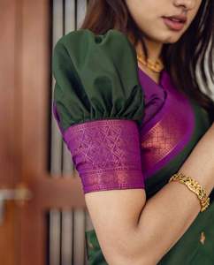 EL ÚLTIMO DISEÑADOR HERMOSO RICO PALLU JACQUARD TRABAJA EN TODO EL SAREE. - Product Image 5