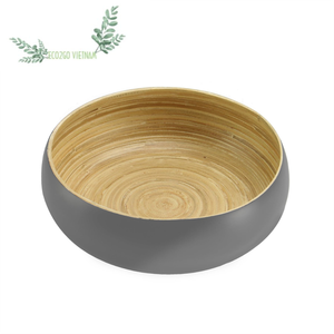 Vente 2025 bol à salade en bambou réutilisable/ensemble de bol en bambou pour utilisation à la maison, hôtel, restaurant, fête,... Depuis Eco2go Vietnam - Product Image 1