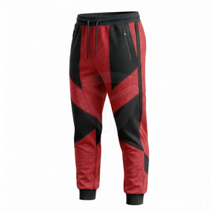 Pantalones deportivos cómodos para hombre con puños y cintura con cordón, ideales para sesiones de gimnasio y actividades al aire libre. - Product Image 2