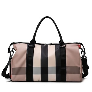 Plaid Portable grande capacité bagages coloré Designer séparation sèche et humide sport Fitness Gym sac de voyage vêtement sacs de sport - Product Image 1