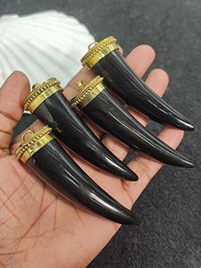 Collier pendentif en corne de buffle, bijoux tribaux naturels et durables pour femmes, haute qualité - Product Image 6