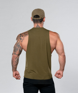Camiseta sin mangas de algodón ligero para hombre, ropa deportiva de verano ajustada para entrenamiento de gimnasia, camiseta de entrenamiento sin mangas - Product Image 2