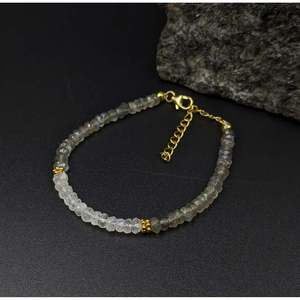 Blue Flash Labradorite & Moonstone 18K Gold Filled Crystal <b>Bracelet</b> - Product Image 6