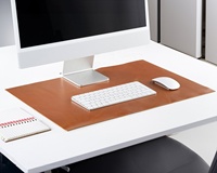 Peau de vache Double coussin personnalisé fait à la main en cuir véritable décor de bureau accessoires LDP-0051
