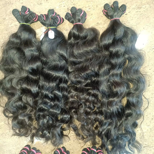 100% Extensions de cheveux humains vierges indiens de haute qualité perruques brutes vague droite crépus divers 8 28 pouces dentelle de fermeture profonde - Product Image 1