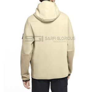 Meilleur style hommes strass sweats à capuche de haute qualité et pas cher prix fermeture éclair solide motif bas quantité minimale de commande - Product Image 2