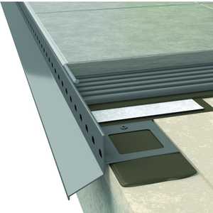 Renoplast ®   Perfil de aluminio para aleros D25, acabados para terrazas y balcones, suelos de baldosas sobre mortero adhesivo, sistemas de drenaje - Product Image 3