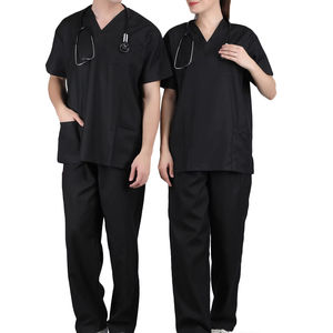 Conjunto médico unisex antibacteriano, Top y pantalones, tela de algodón polivinílico, tamaño personalizado para uniformes de hospital (mujeres y hombres) - Product Image 1