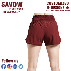 High Waisted Wide Leg Cute Ruffle <b>Waist</b> Drawstring Casual 2025 Vacation Outfit Sublimation Womens Summer Shorts with Pockets - Product Image 2