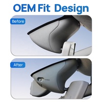 Caméra de tableau de bord cachée 4K pour Renault Clio 4, Megane 3, Laguna 3, avec contrôle par application WIFI, mode parking 24H, vision nocturne, double objectif