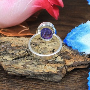 Bague en Tanzanite Naturelle de Forme Marquise, Taille Ovale, Plaquée Rhodium avec Platine ou Or Jaune, Certifiée IGI, Sertie en Argent - Product Image 5