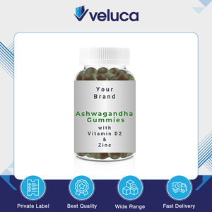 New Arrival Hot Selling Natural Cherry Flavor Ashwagandha <b>Gummies</b> with D2 Zinc Herbal Healthcare Supplements <b>for</b> <b>Adults</b> - Product Image 3