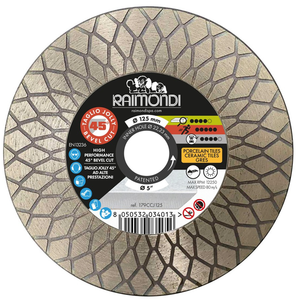 Kim cương lưỡi 125mm đường kính 45 ° Jolly cắt f22.2mm chamfer cho máy mài góc - Product Image 1