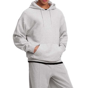 OEM Winter Boxy Streetwear Hoodies Sweatshirts Plus Size Heavyweight <b>Pullover</b> Custom Logo Digital Printing Drop Shoulder Hoodie - Product Image 2